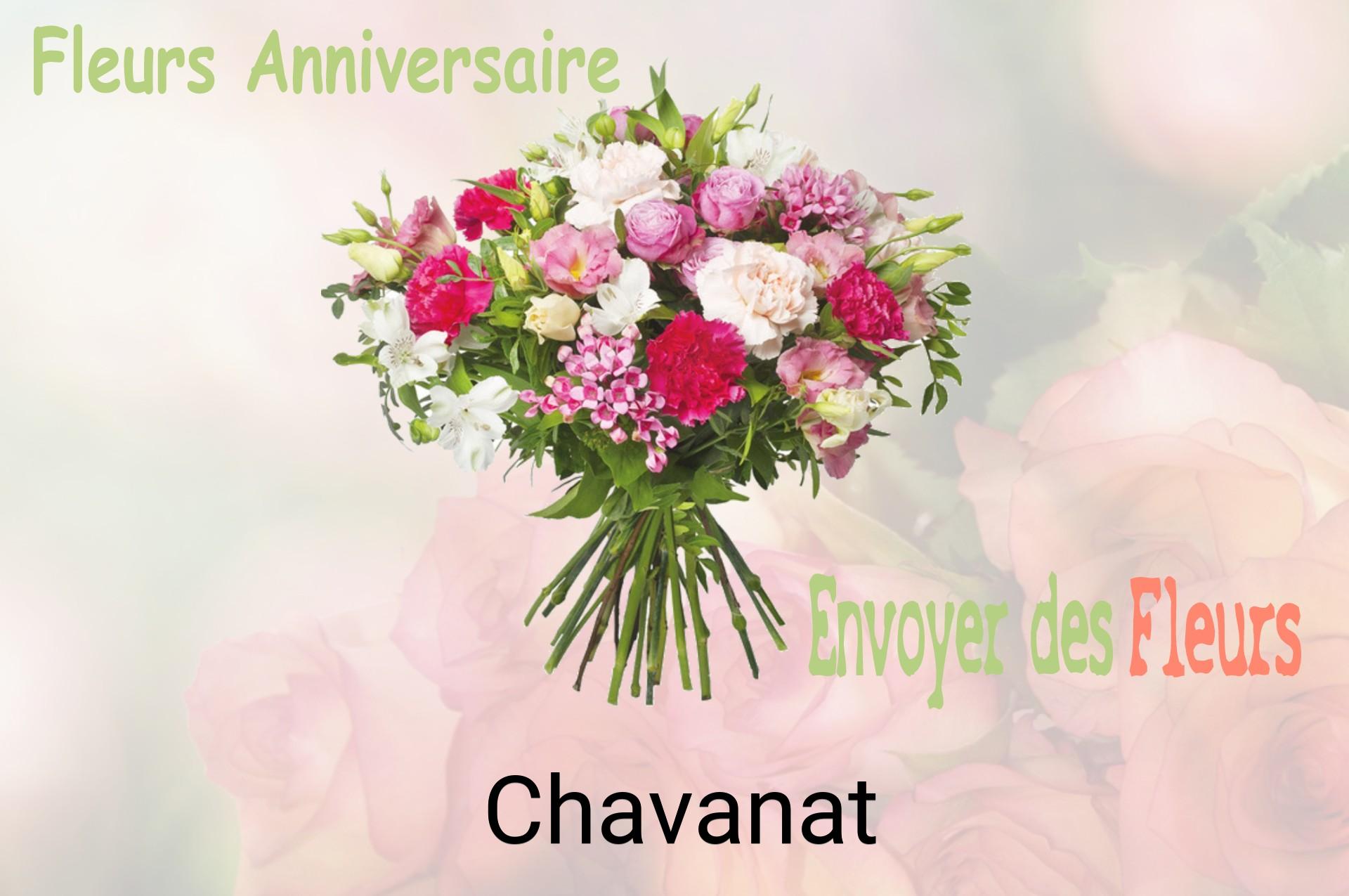 Bouquet de fleurs d’anniversaire livré à Chavanat